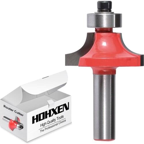 1/3"(8mm) Shank Router Bit Sharp Blade Cutting Bit Round Over Milling Cutters for CNC Electric Trimmer Engraving Milling Machine