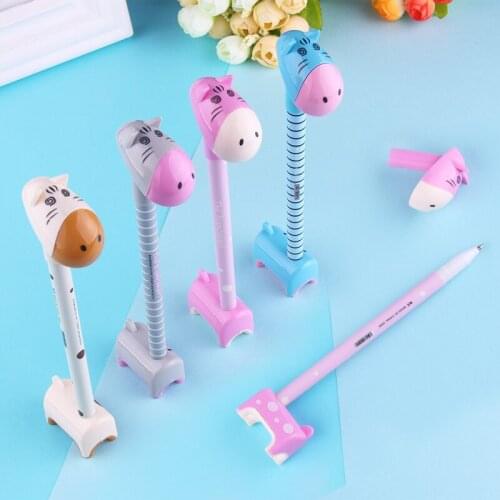 1pcs Lovely Donkey Colors Ballpoint Pen School Office Supply Gift Creative Ball Pen Stationery Papelaria Escolar