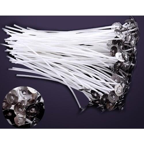 100Pcs 12cm Candle Wicks Cotton Core Pre Waxed Sustainer DIY Crafts Handmade Candle Wicks for Candle Making Hand Swing Tools