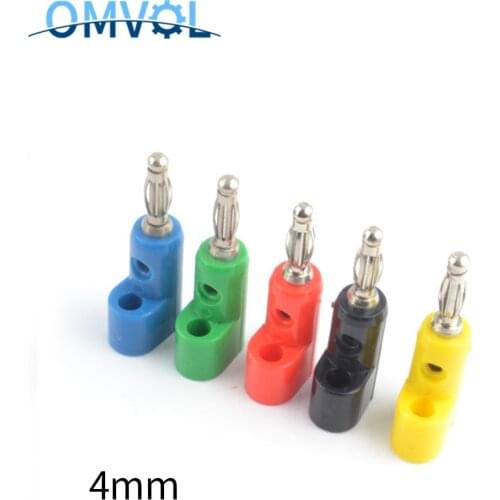 2PCS 4mm banana plug connectors Audio Speaker Connectors Amplifier Speaker Binding Post 4mm Banana Jack Plug For Cable Terminals