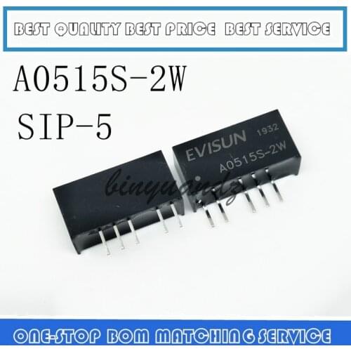 5PCS 10PCS 20PCS A0515S-2W A0515S SIP-5 NEW DC-DC Power Supply Module Input 5V Output 15V Isolated Unregulated