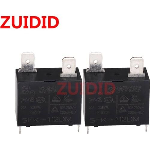 5Pcs-50Pcs Original New SANYOU Relay SFK-112DM Air Conditioner Relay Power Relay SFK 112DM 12VDC 20A 250VAC 4pins