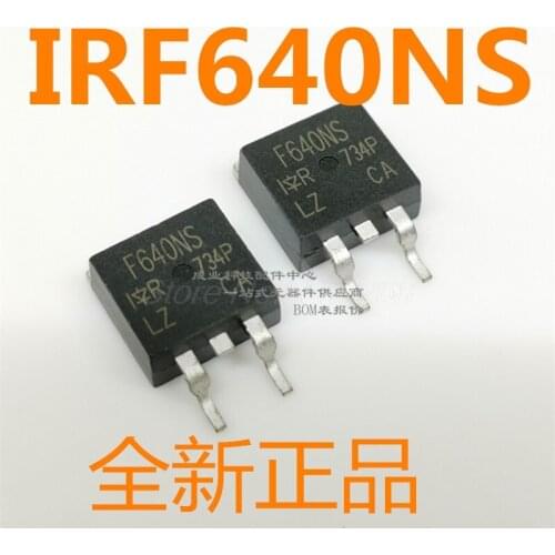 5PCS/LOT IRF640NS F640NS TO-263 200V 18A MOS field effect transistor