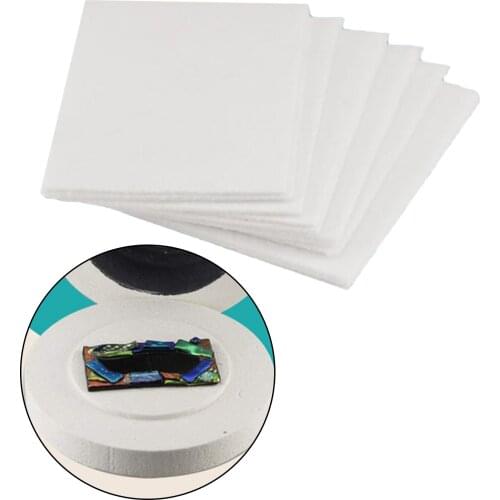 50PCS Glass Fusing Paper Microwave Kiln Lining Papers Pottery Ceramics Tool Ceramic Fiber Square Household Tools