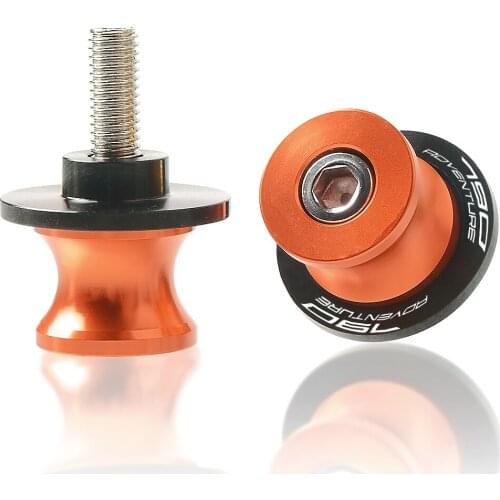 6MM Motorcycle Accessories Aluminum Swingarm Slider For 790Adventure 790 Adventure R S ADV 2019 2020 Swing Arm Stand Screw