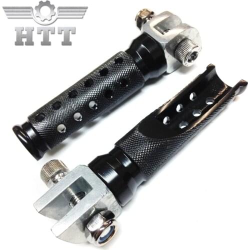 Aftermarket free shipping motorcycle parts Black Foot Pegs For yamaha FZR 600 XJ 600S YZF 600R 750R 1000 FZS1 FZ-1 R1 R6 Black