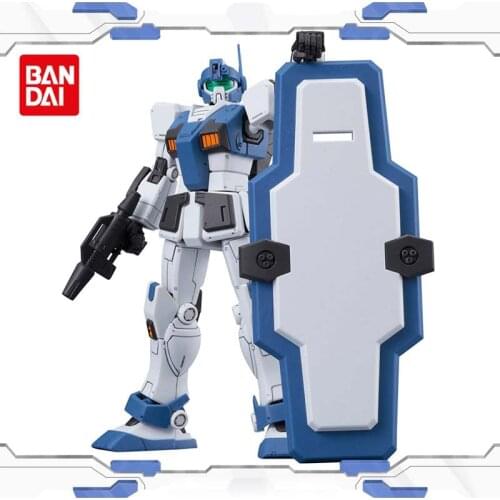 Bandai Anime Model Assembly Gundam HG 1/144 RGM-79HC GM Guard Custom Action Figure Robot Decoration Toy Childrens Gift