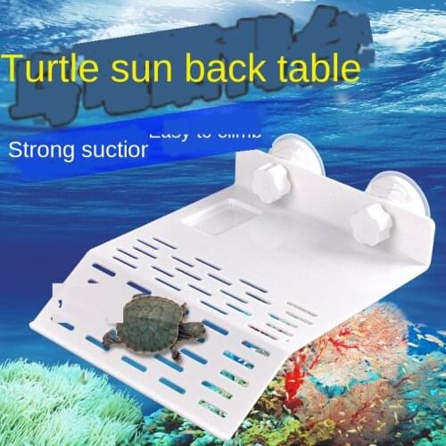 Turtle Floating Island Aquarium Acrylic Terrapin Basking Climbing Dock Reptile Floating Hollow Aquarium Decoration Accessories