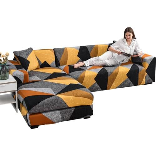 Stretch Sofa Cover Slipcovers Elastic All-inclusive Couch Case for Different Shape Sofa Loveseat Chair L-Style Sofa Case