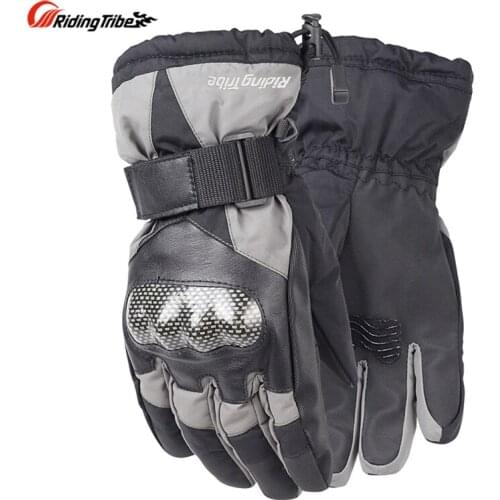 Riding Tribe Moto Gloves for Winter Mens Women Motorcycle Guantes Water-proof Racing Skiing Protective Gear Hands Guards HX-03