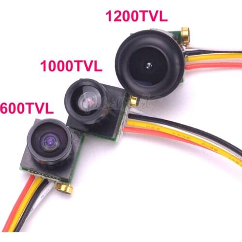 Micro 600TVL 1.8mm Wide view / 1000TVL 90 degree / 1200TVL 120 Degree Color Video FPV Camera with Audio PAL for FPV Mini Drone