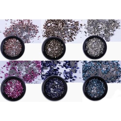 Micro-drilled Smashed Small Broken Diamond Crystal Sand Mixed Super Flash New York Storm For UV Resin Epoxy Mold Decoration