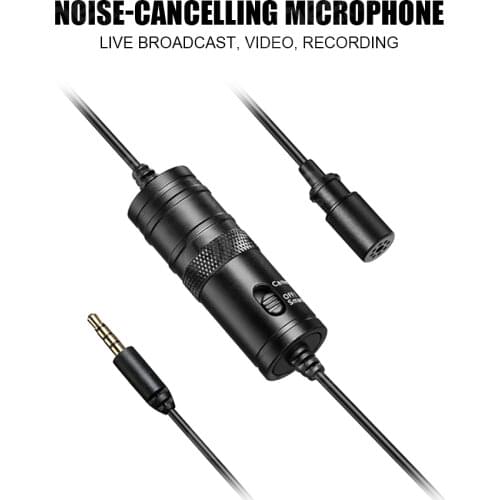 Debra M1 Recording Microphone Lavalier Lapel Microphone For Smartphone,DSLR,Youtube Video Recording