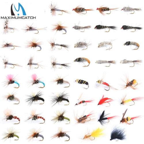 Maximumcatch Fly Fishing Dry Flies #0-14 Assortment 8 Patterns Deluxe Kit High Quality Fishing Flies