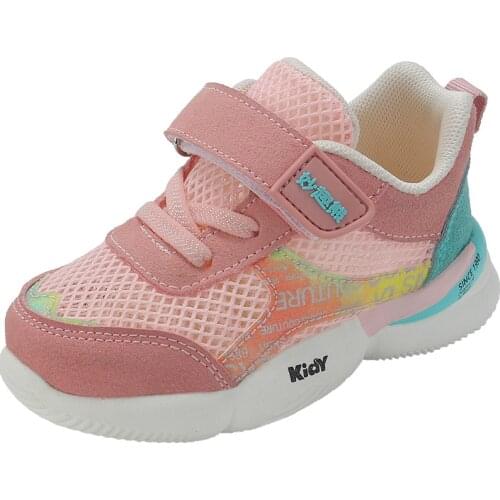 2021 Summer New Childrens Sports Shoes Boys And Girls Mesh Soft-Soled Shoes Lightweight Girls Baby Shoes