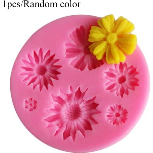 New 3D Flower Silicone Molds Fondant Craft Cake Candy Chocolate Sugarcraft Ice Pastry Baking Tool Mould Soap Mold Cake Decorator