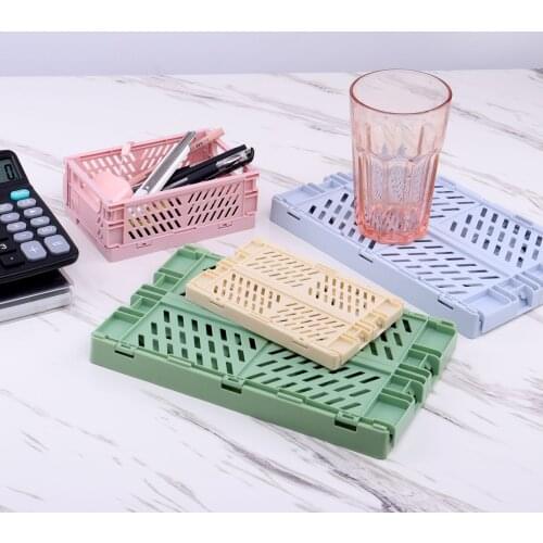 New Foldable Plastic Storage Box Toy Storage Box Underwear Basket Wardrobe Storage Cabinet Clothes Kitchen Container Storage Box