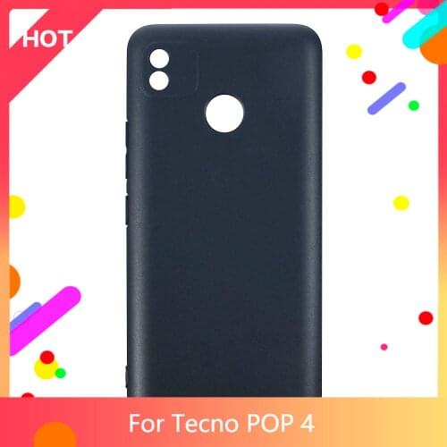 POP 4 Case Matte Soft Silicone TPU Back Cover For Tecno POP 4 Phone Case Slim shockproof