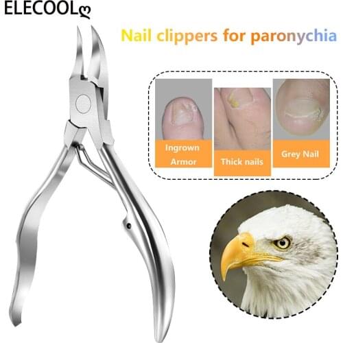 ELECOOL Nail Clippers Toenail Cutters Pedicure Manicure Tools Anti-Splash Ingrown Paronychia Professional Correction Tool Sets