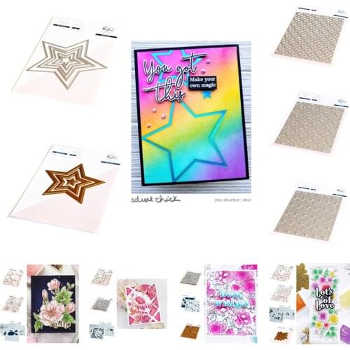 Lush Garden Metal Cutting Dies and Silicone Stamps Stencil for Scrapbooking Album Decoration Craft for DIY Greeting Card Making