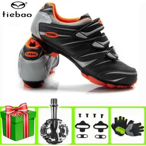 Tiebao Sapatilha Ciclismo Mtb Cycling Shoes Add Spd Pedal Professional Men Sneakers Women Bicycle Mountain Bike Sport Shoe