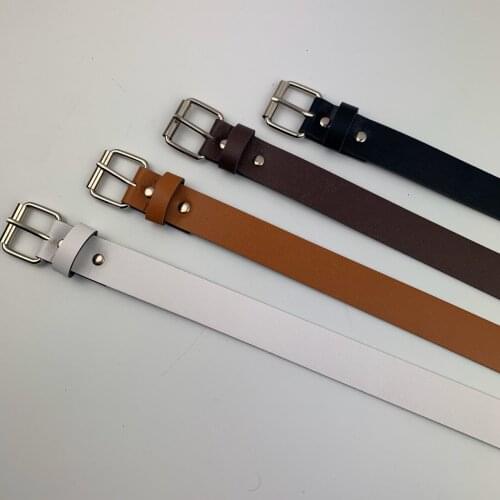 2021 PU Leather Belt For Women Square Buckle Pin Buckle Jeans Black Belt Chic Luxury Brand Ladies Vintage Strap Female Waistband