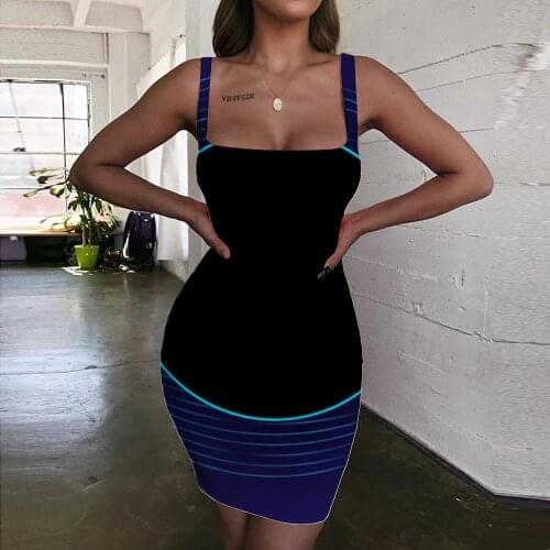 Giyu Brand Universe Dresses Women Pattern 3d Print Creativity Vestido Sexy Art Bodycon Dress Womens Clothing Party Short