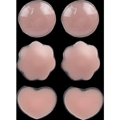 Hot Sale 2Pcs/1Pair Reusable Silicone Breast Nipple Cover Bra Pad Skin Self Adhesive Invisible Breast Petals For Party Dress