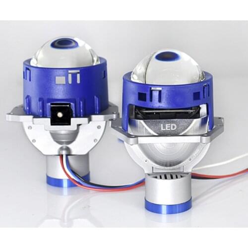 1 Pair LED Light Car Headlights Bulbs Independent with Lens High Power Auto Laser Headlamps Car Accessories