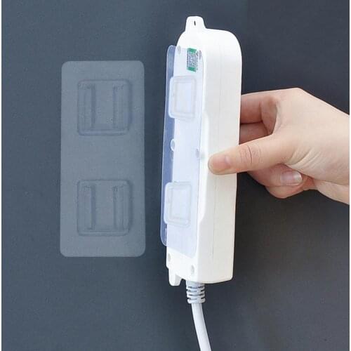 10 pairs/set Upgrade Double-Sided Sticky Hook Transparent Strong Self-Adhesive Wall Hanging Hooks for Picture Hanging and Socket