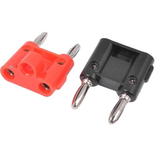 10pcs 4mm Speaker Wire Cable Dual Port Banana Jack Connector Adapter