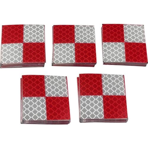 100pcs 2020 Brand New red white color Reflector Sheet size 40*40 mm Reflective Tape Target for surveying Total Stations