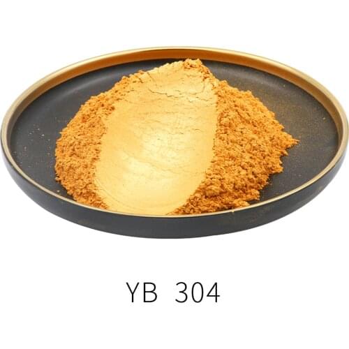 #304 Gold Pearl Powder Pigment Dye Ceramic Powder Paint Coating for Automotive Arts Crafts 50g Mica Powder Pigment Gold Powder