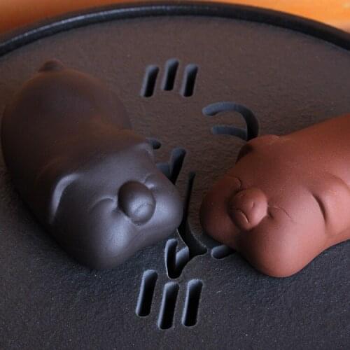 Purple Sand Pig Tea Pet Pig Supportable Tea Table Tea Ceremony Tea Culture Creative Personality Tea Table Small Ornaments