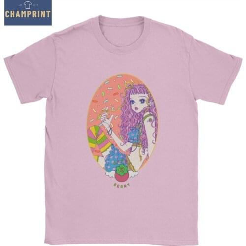 Paradise Kiss Miwako Happy Berry Mens T Shirt Anime Manga Tees Short Sleeve Round Neck T-Shirts 100% Cotton Original Clothing