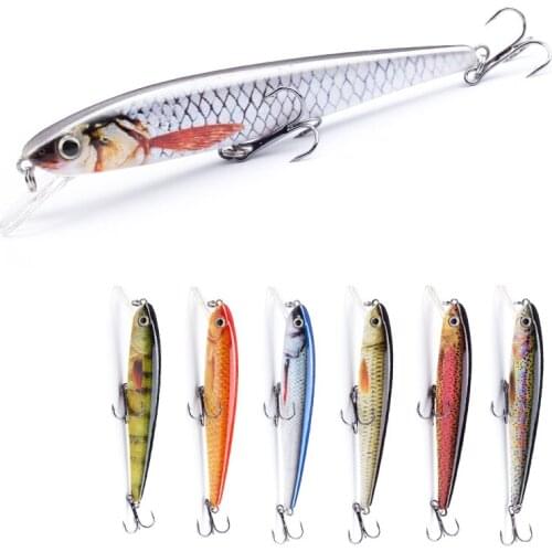Agoie 112mm/11g Artificial Minnow Fishing Lure Floating Hot Sale Fish Bait Lifelike Crankbait Fishing Wobbler Tackle Lures