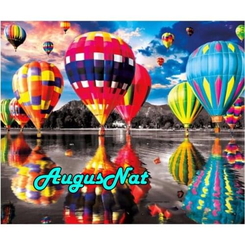Scenery diamond painting hot air balloons dimond embroidery full mosaic dotz diamant rhinestone picture oil paint by numbers