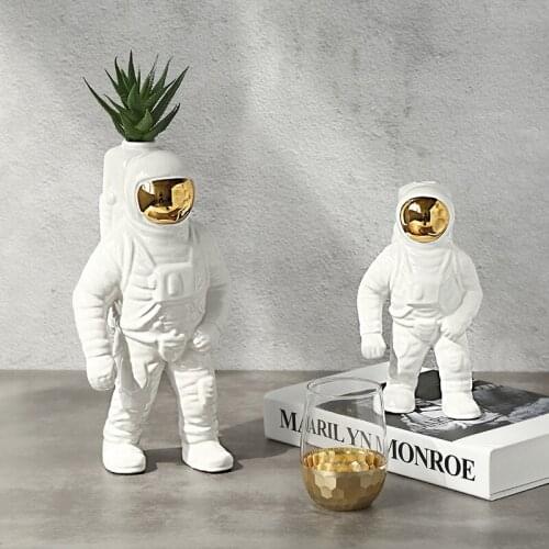 Creative Gift Astronaut Space Decoration Creative Vase Living Room Decoration Ceramic Decoration