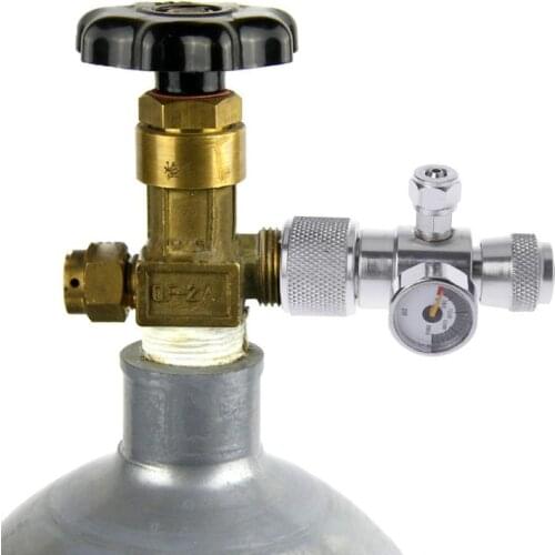 2021 New CO2 Pressure Gauge JIS m22-14 Regulator Manometer Over 1500PSI Cylinder Reducer