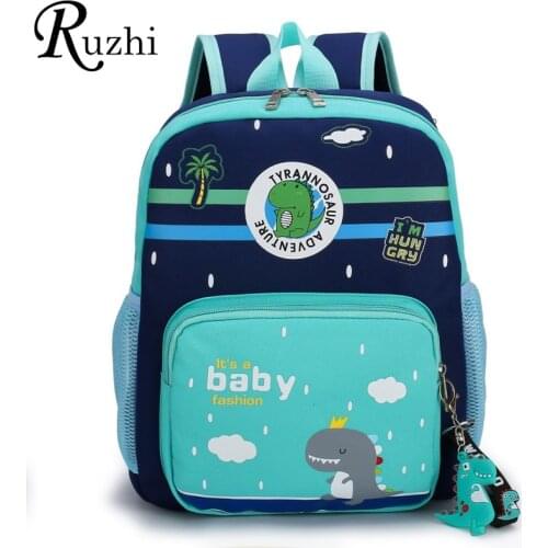 Multilayer Space Cartoon Kids Bag Waterproof School Bags Dinosaur Backpack Kids Boys Girls Children 2021 New Comfortable Design