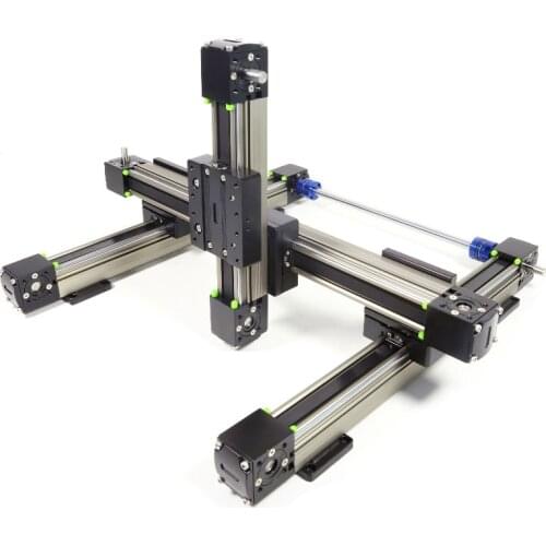 Small high speed precision one cross CNC mechanical arm aluminum linear guide synchronous slide platform module