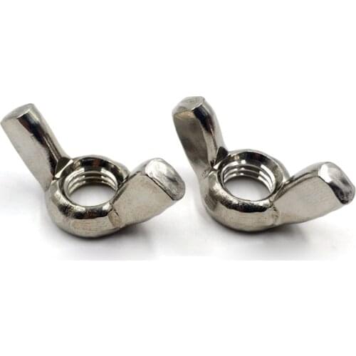 Stainless steel DIN315 Wing Nut SUS 304 SUS316 Hand Twist Nut thumb nut butterfly nut M3 M4 M5 M6 M8 M10 M12