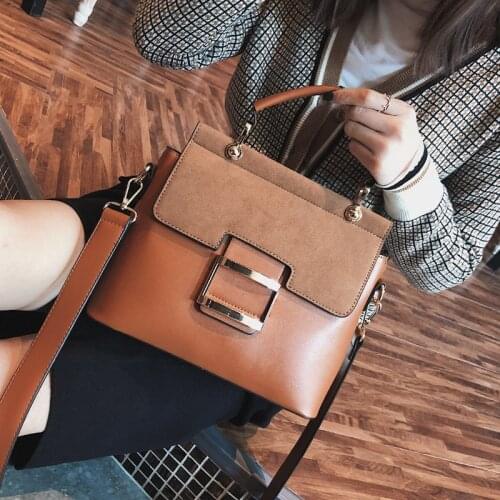 New Women Bag Vintage Shoulder Bags 2020 Buckle PU Leather Handbags Crossbody Bags For Women Famous Brand Spring Sac Femme