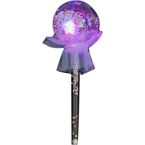 Children Kids Plastic Glowing Ball Wand Glow Stick Toy Christmas Birthday Gift