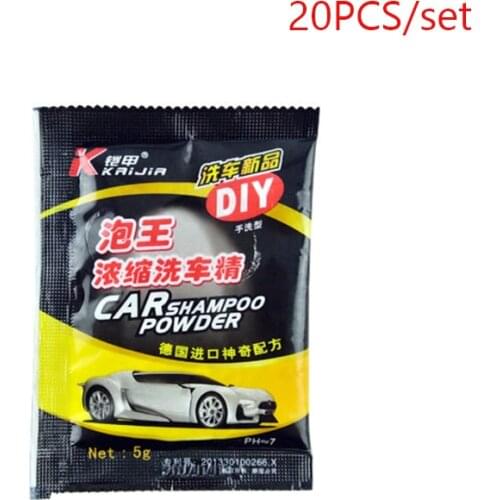 20PCS concentrated car shampoo deck foam soap high pressure washer suppliers for snow foam gun car cleaning accessories 5g/pcs