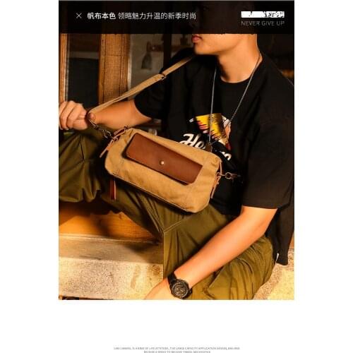 Mens Shoulder Messenger Bag Fashion Brand Casual Chest Pannier Bag Portable Disco Small Backpack Mini Cell Phone Bag Handbag