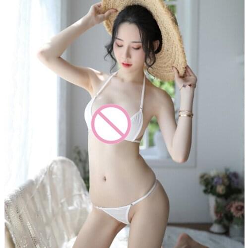 Sexy Women Micro Thong Underwear G-String Bra Mini Bikini Swimwear Sleepwear