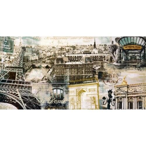 Vintage posters canvas prints modern decorative painting scenery views French landmarks views Eiffel towers home art pictures