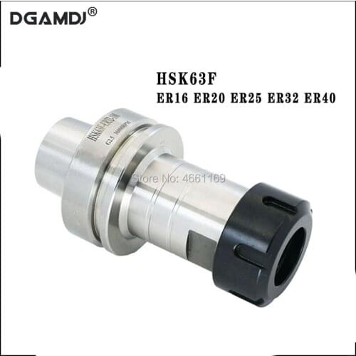 1pcs HSK63F ER16 ER20 ER25 ER32 ER40 70L 100L high speed woodworking engraving machine CNC tool holder