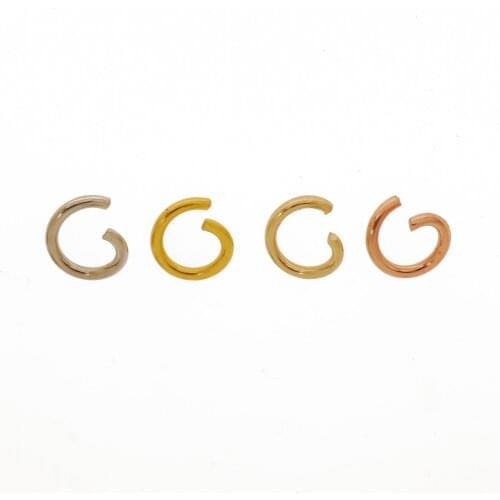 Iron Open Jump Rings 1.2mm Thick Connector 8mm jewelry rings DIY Jewelry Making Supplies 100pcs 103666